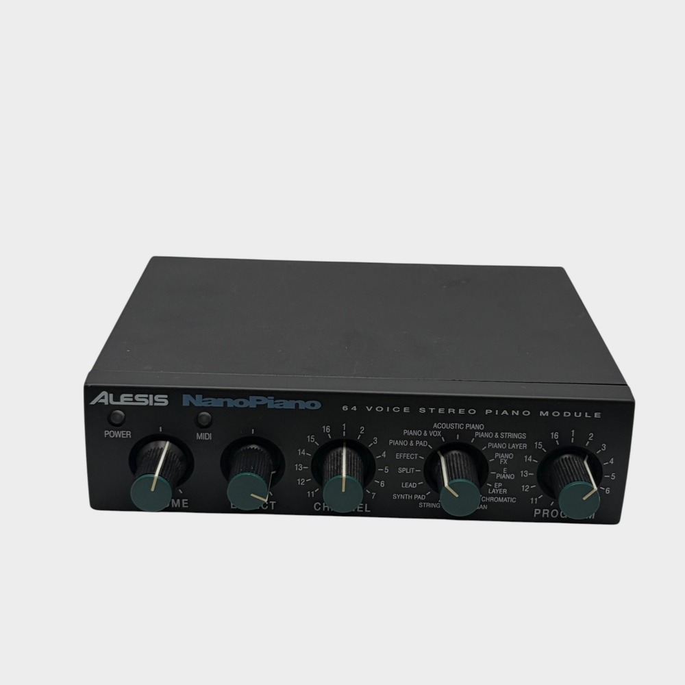 Alesis NanoPiano 64 Voice Stereo Piano Module MIDI Sound Module Vintage Tested
